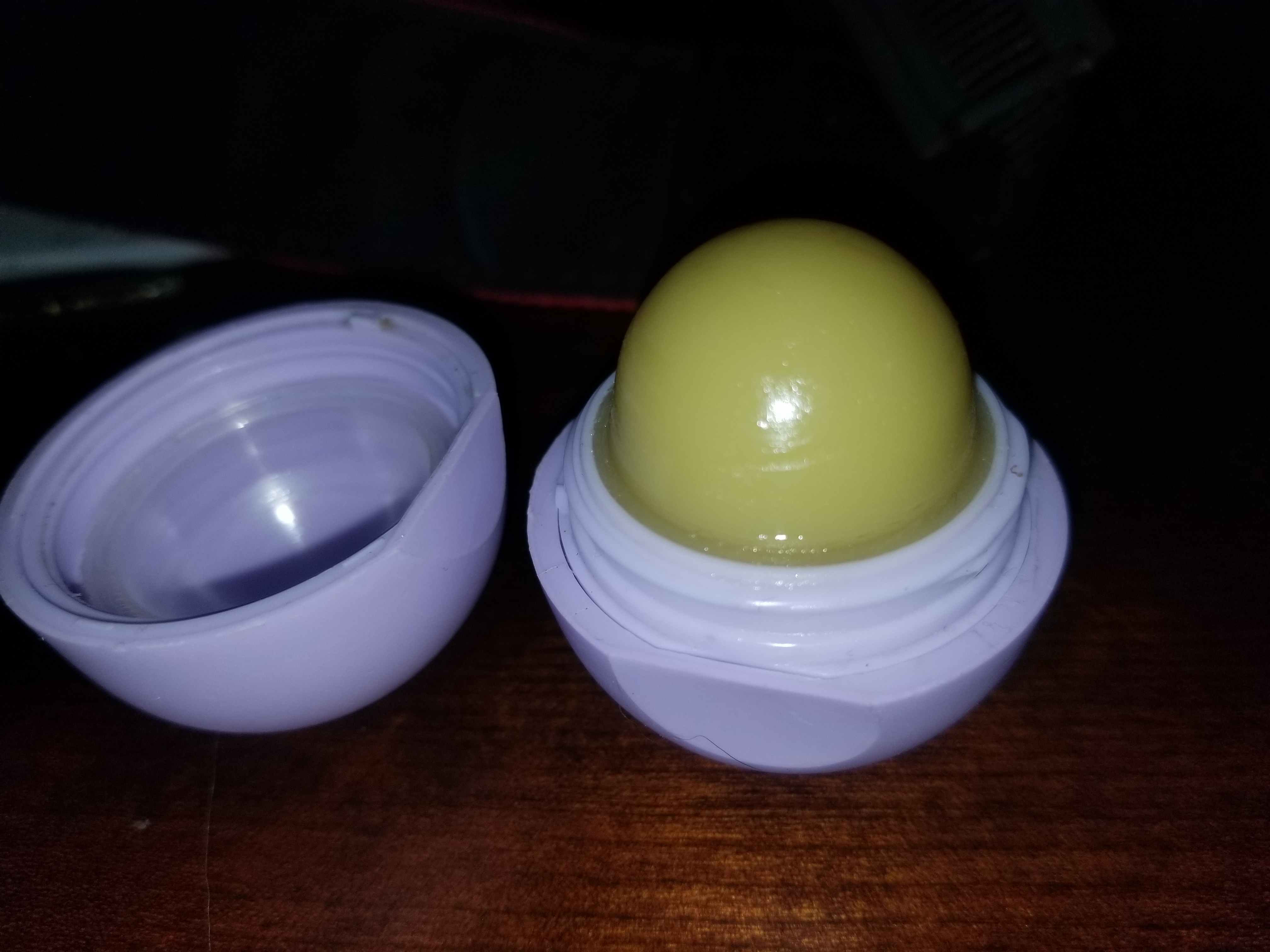DIY Lip Balm in Old EOS container