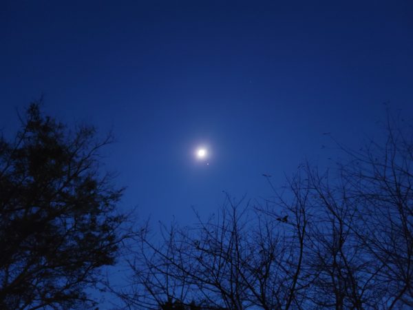 Moon & Mars 6:39am EDT